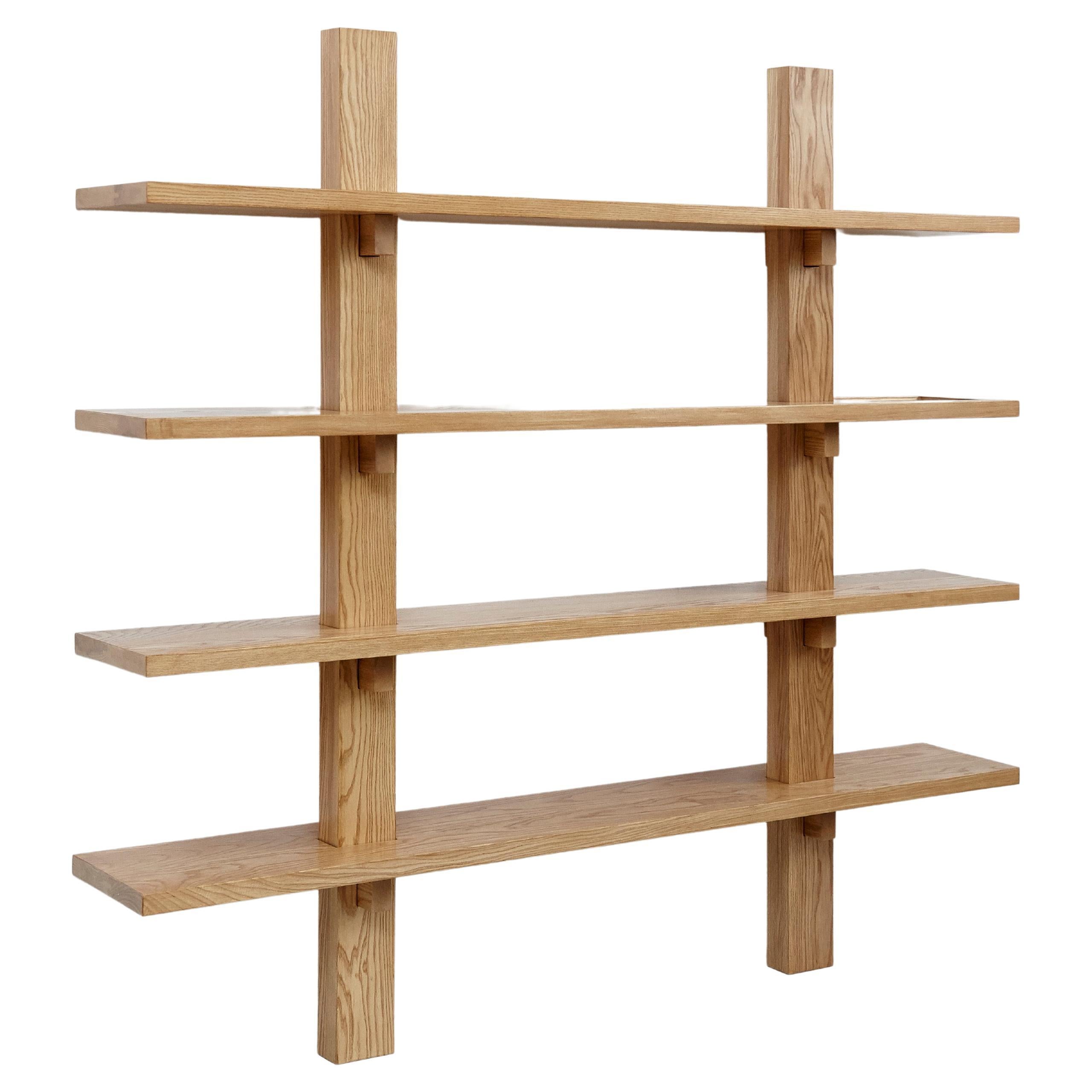 Dada Est. Mid Century Modern Ashwood Wall-Mounted Shelve 