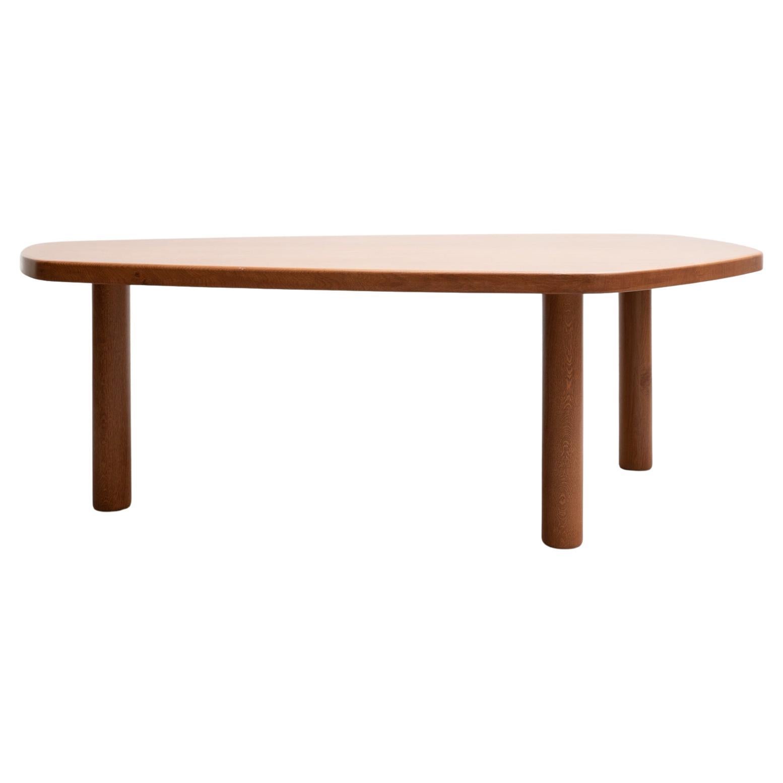 Dada Est. Contemporary, Oak Freeform Dining Large Table For Sale