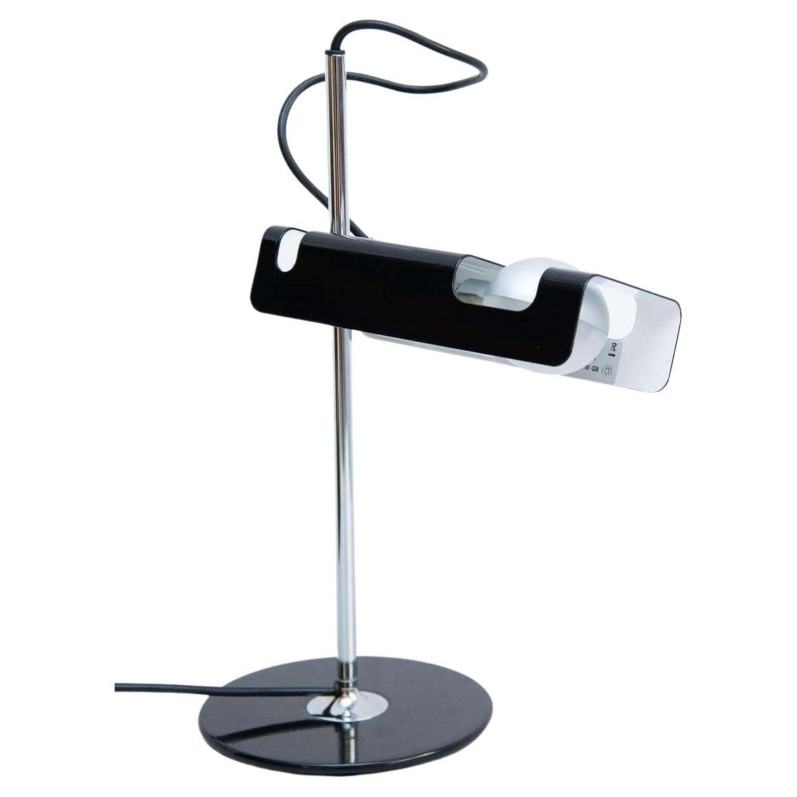 Lampe de bureau Joe Colombo «ider » noire par Oluce