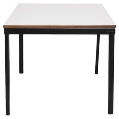 Vintage Charlotte Perriand Metal, Wood and Formica Bridge Table for Cansado, circa 1950