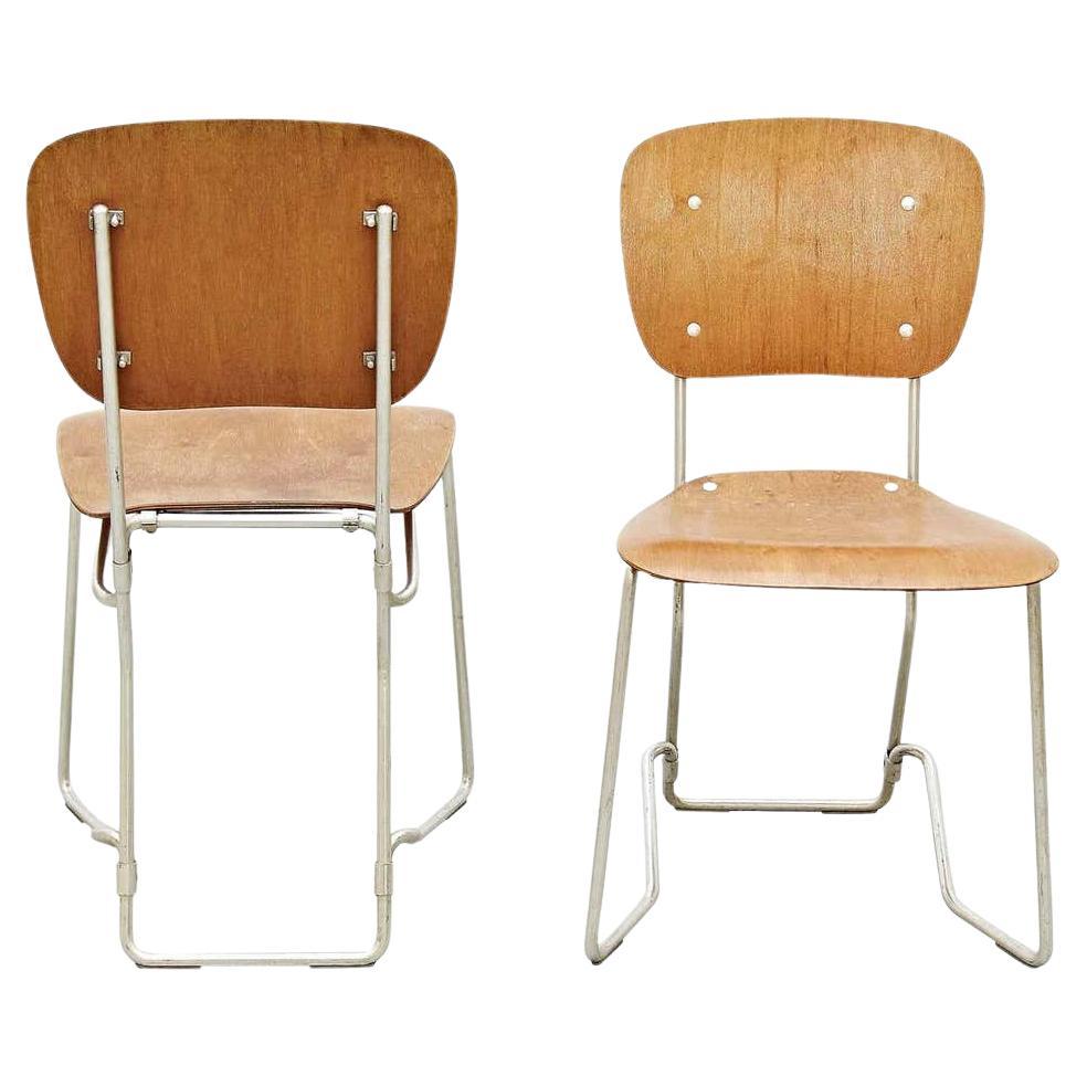 Aluflex First Edition Pair of Chairs by Armin Wirth For Sale