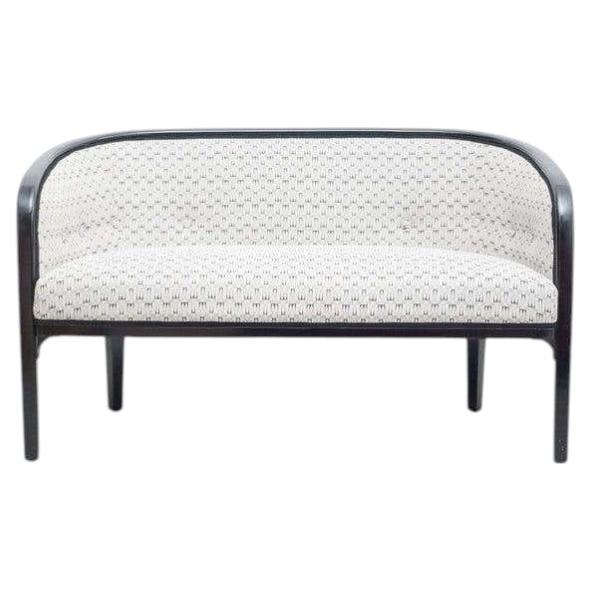 Josef Hoffmann Sofa by Kohn, Early 20th Century, Wood & Fabric For Sale