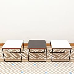 Set of Three  Pierre Guariche Side Table for Steiner, circa 1950