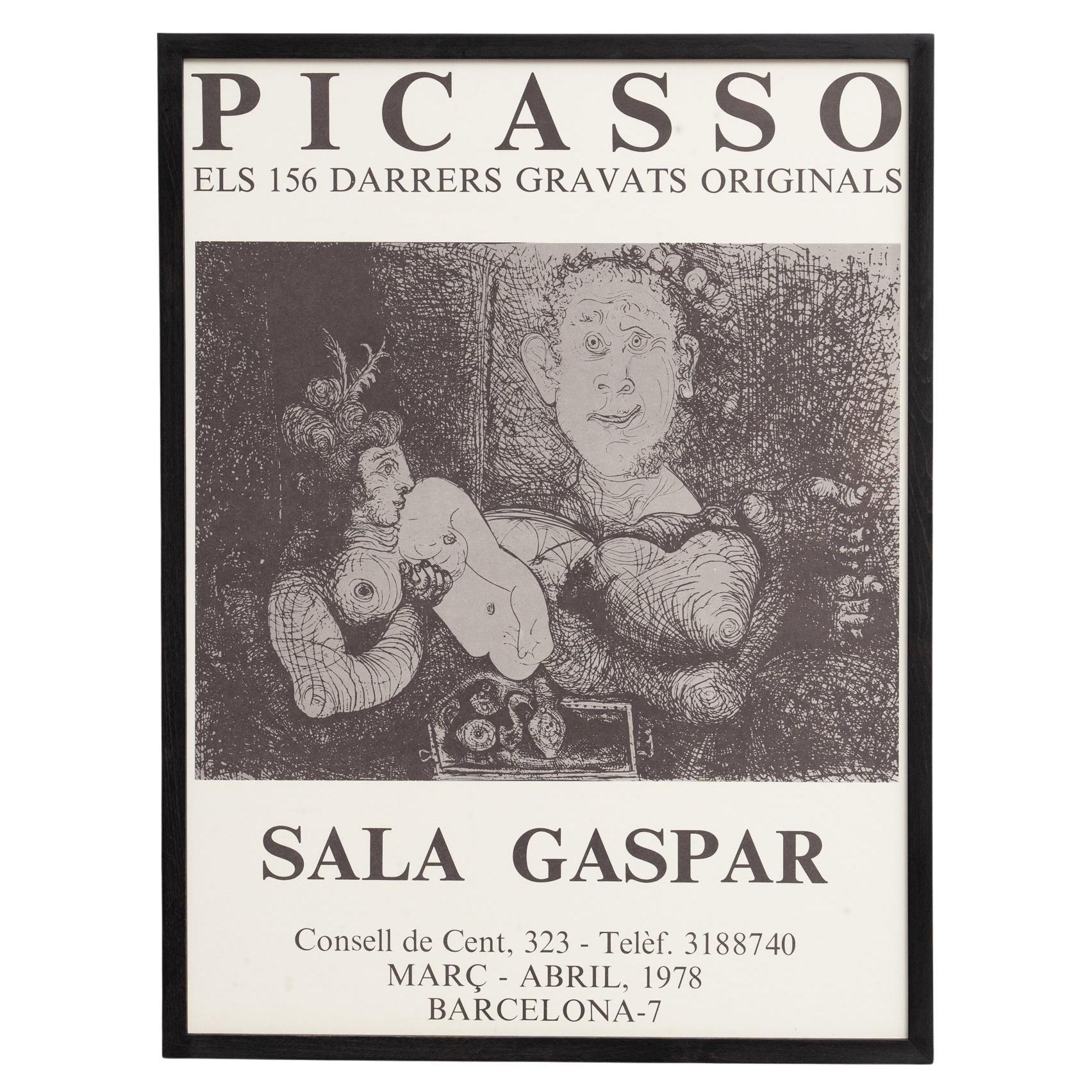 Poster of the exhibition Gaspar Room. 156 Engravings by Picasso, circa 1978