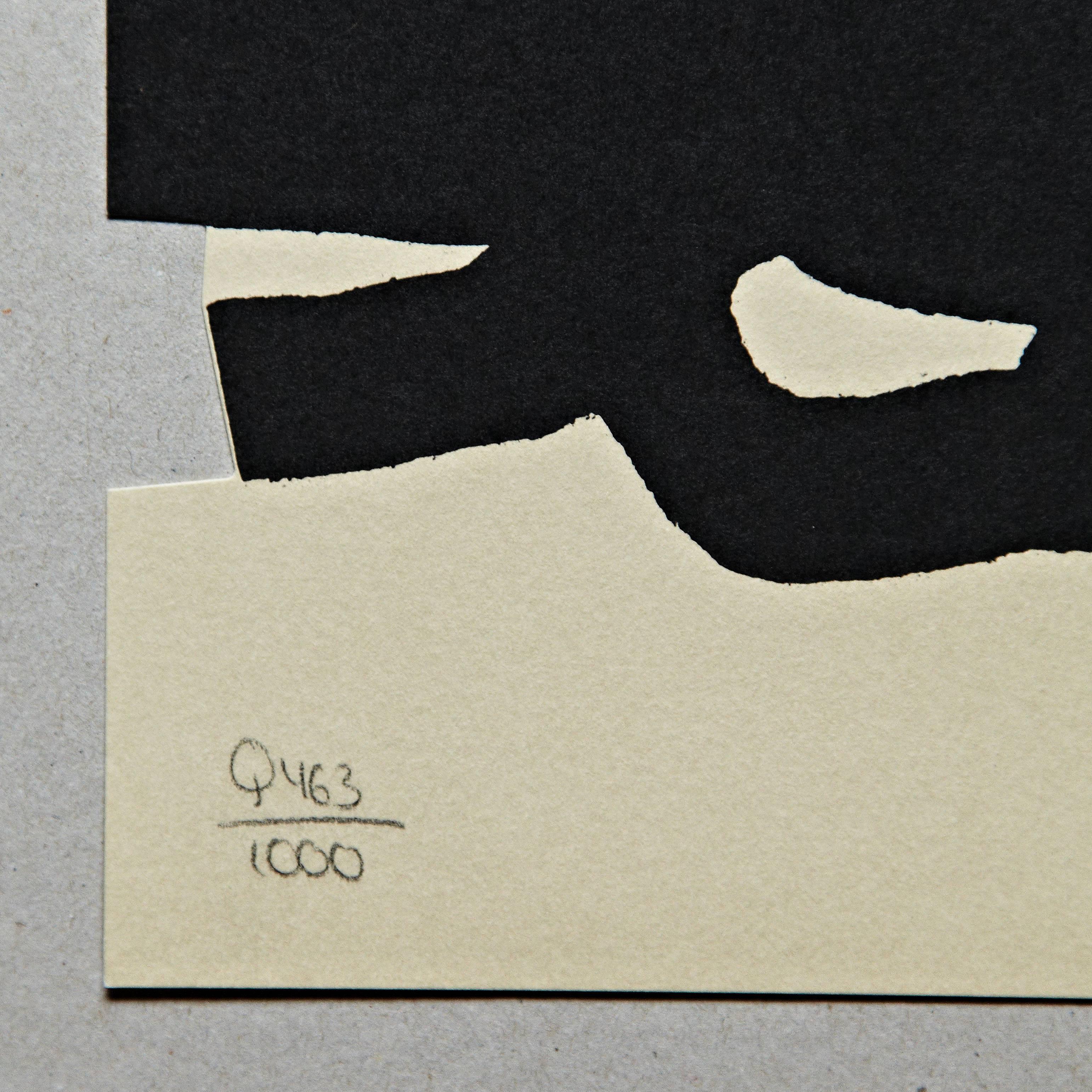Litografía de Eduardo Chillida 
Edición limitada, numerada 463/1000 y firmada en la piedra.
Impreso por Poligrafa Barcelona en 1999 para la Galeria d'arte contemporaneo.
En buen estado original.

Eduardo Chillida (1924-2002). Chillida estudió