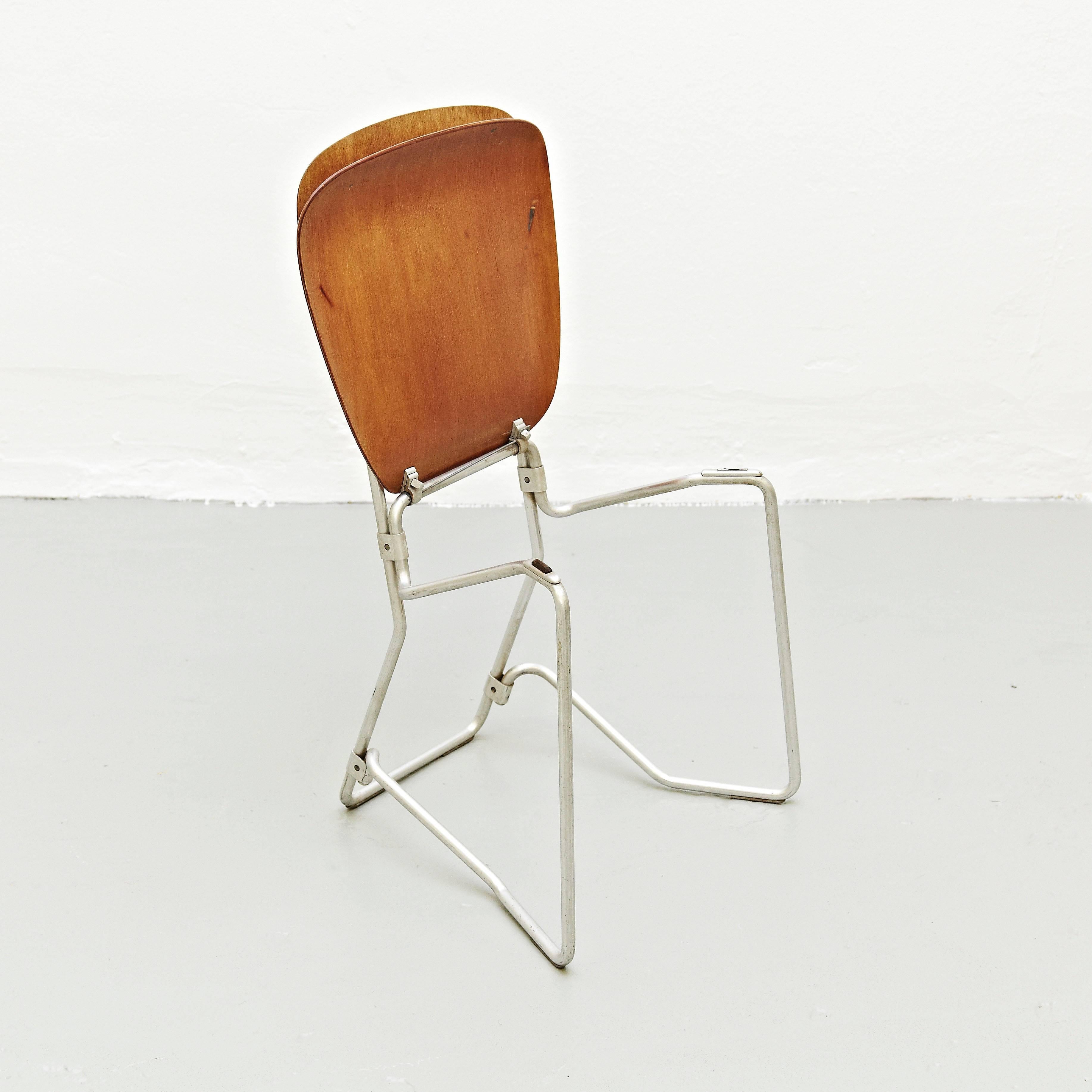 Mid-Century Modern Aluflex First Edition Pair of Chairs by Armin Wirth