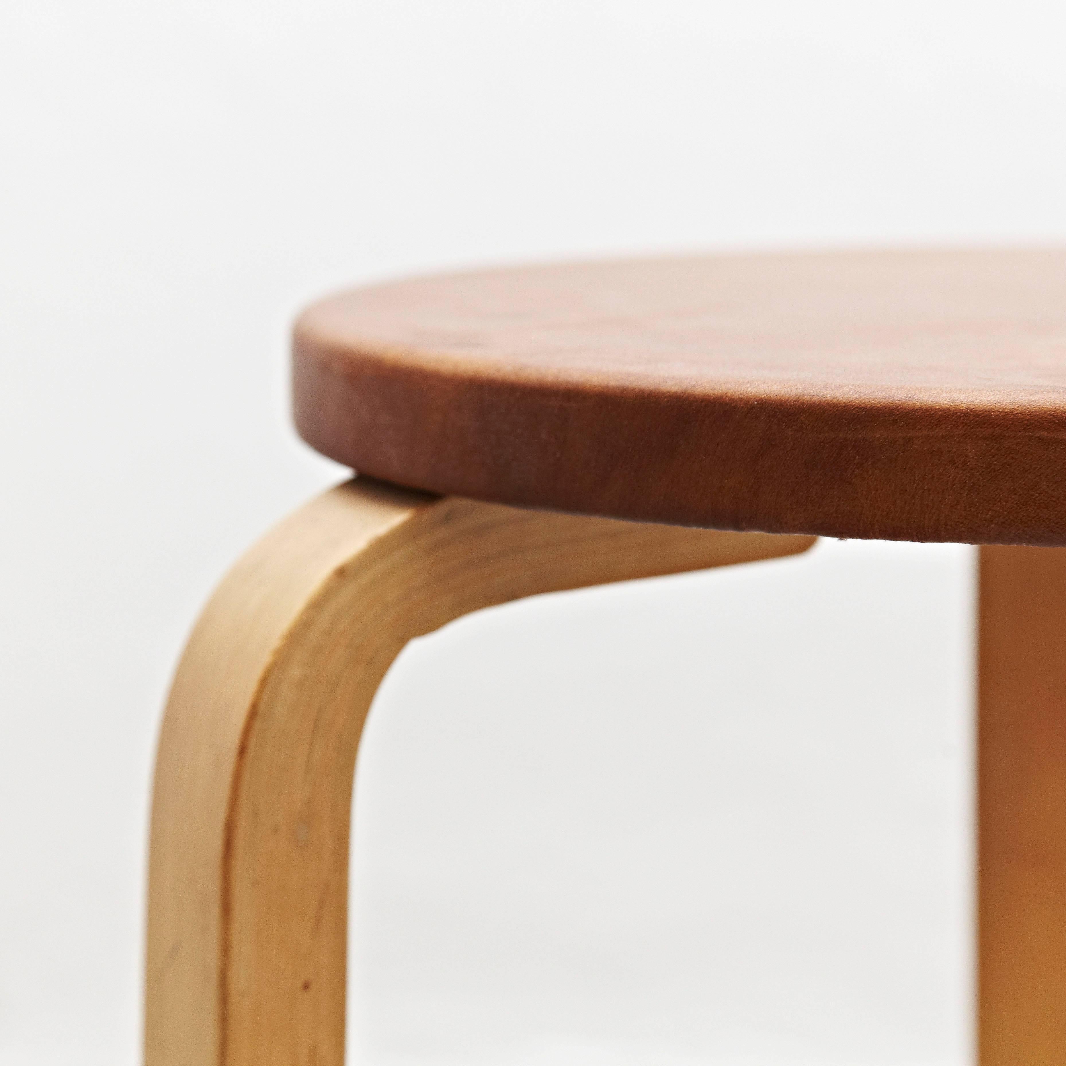 Finnish Alvar Aalto Stool for Artek, circa 1960