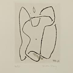 Man Ray Etching Signed