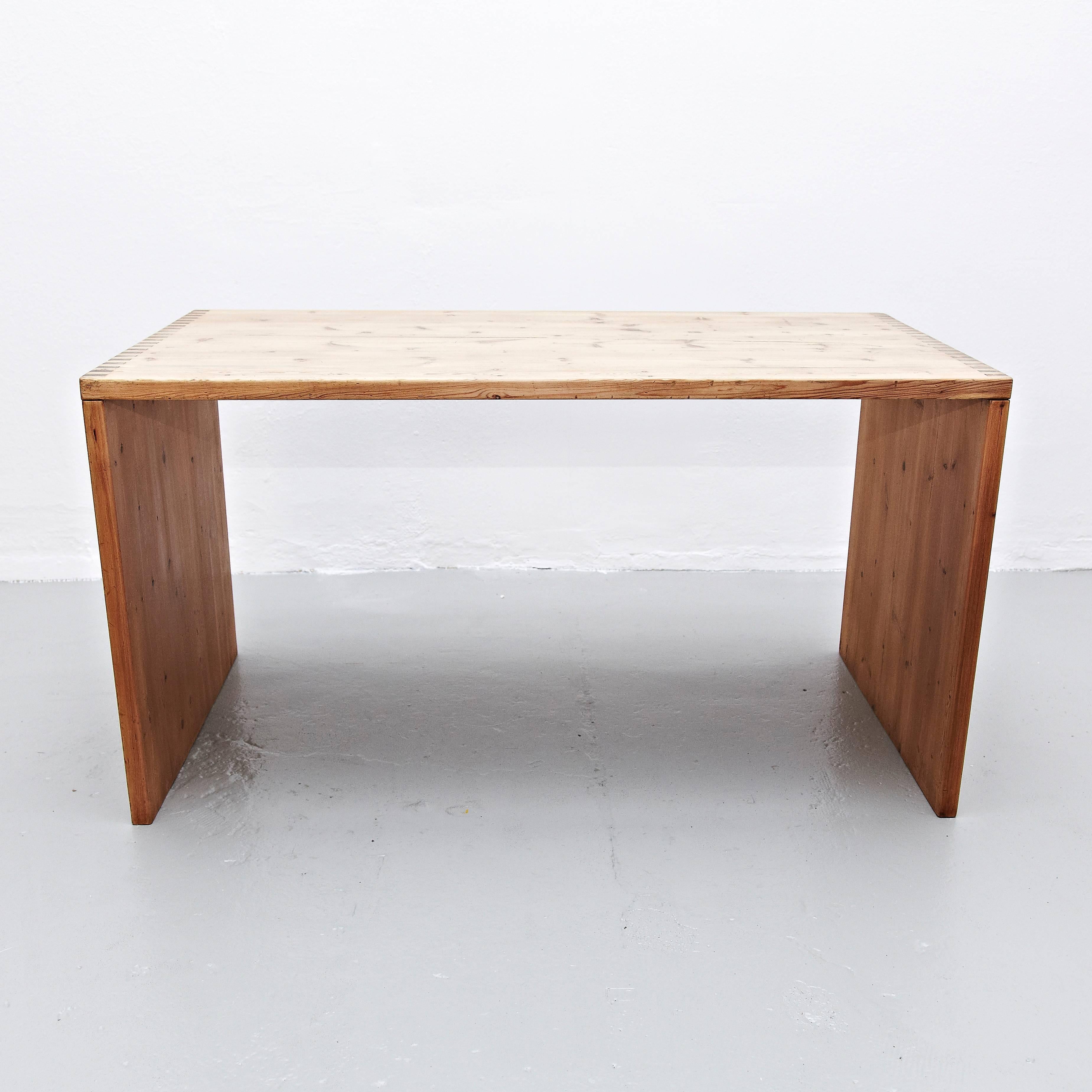 Mid-20th Century French Mid Century Modern Rational Wood Dining Table, circa 1950