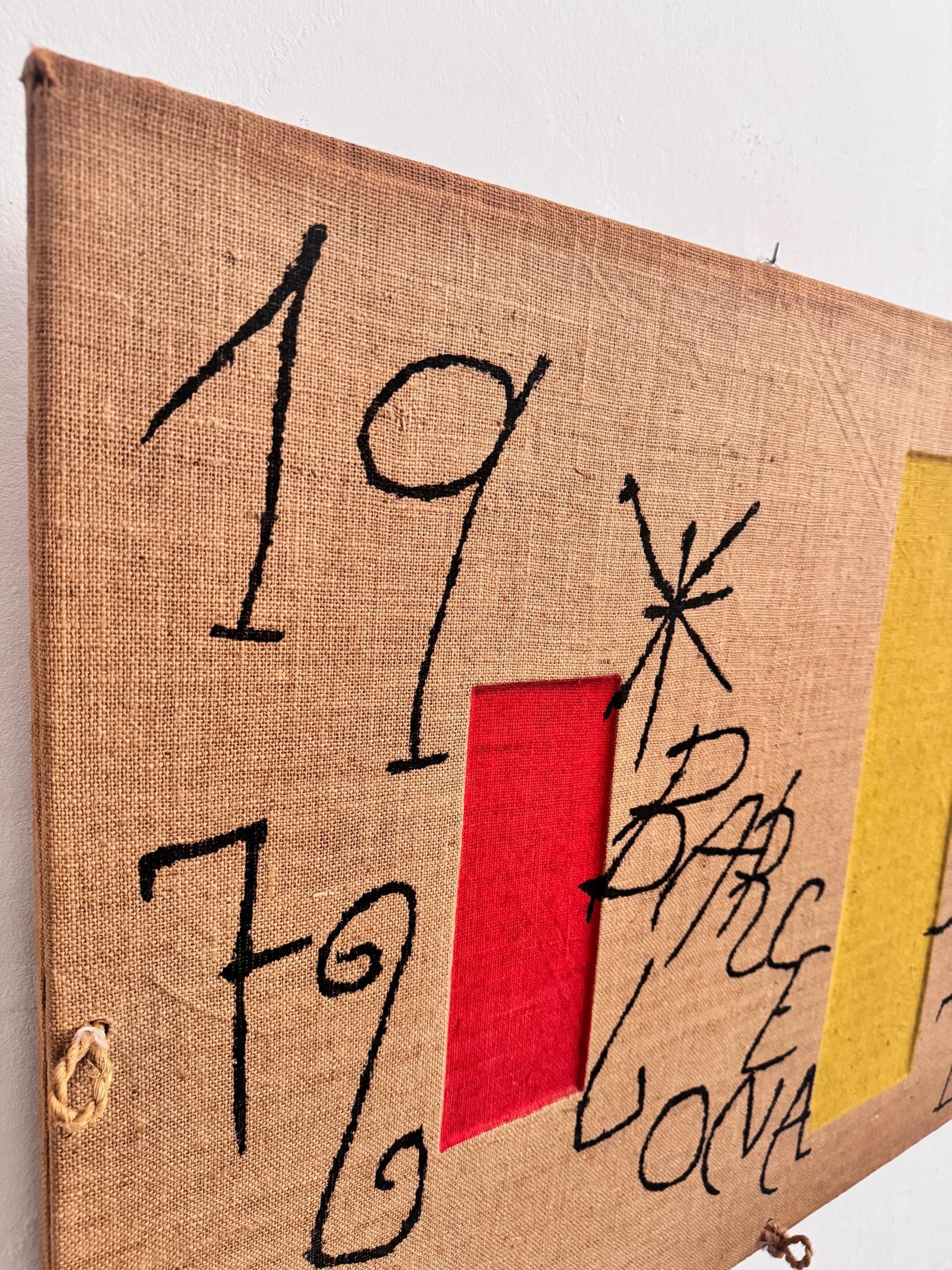 Joan Miró  Barcelona 1973 Limitierte Auflage von Lithografie auf Sackleinen  Seltene Kunstwerke

Eine seltene und außergewöhnliche Mappe, die von Joan Miró entworfen wurde, um die ikonische 