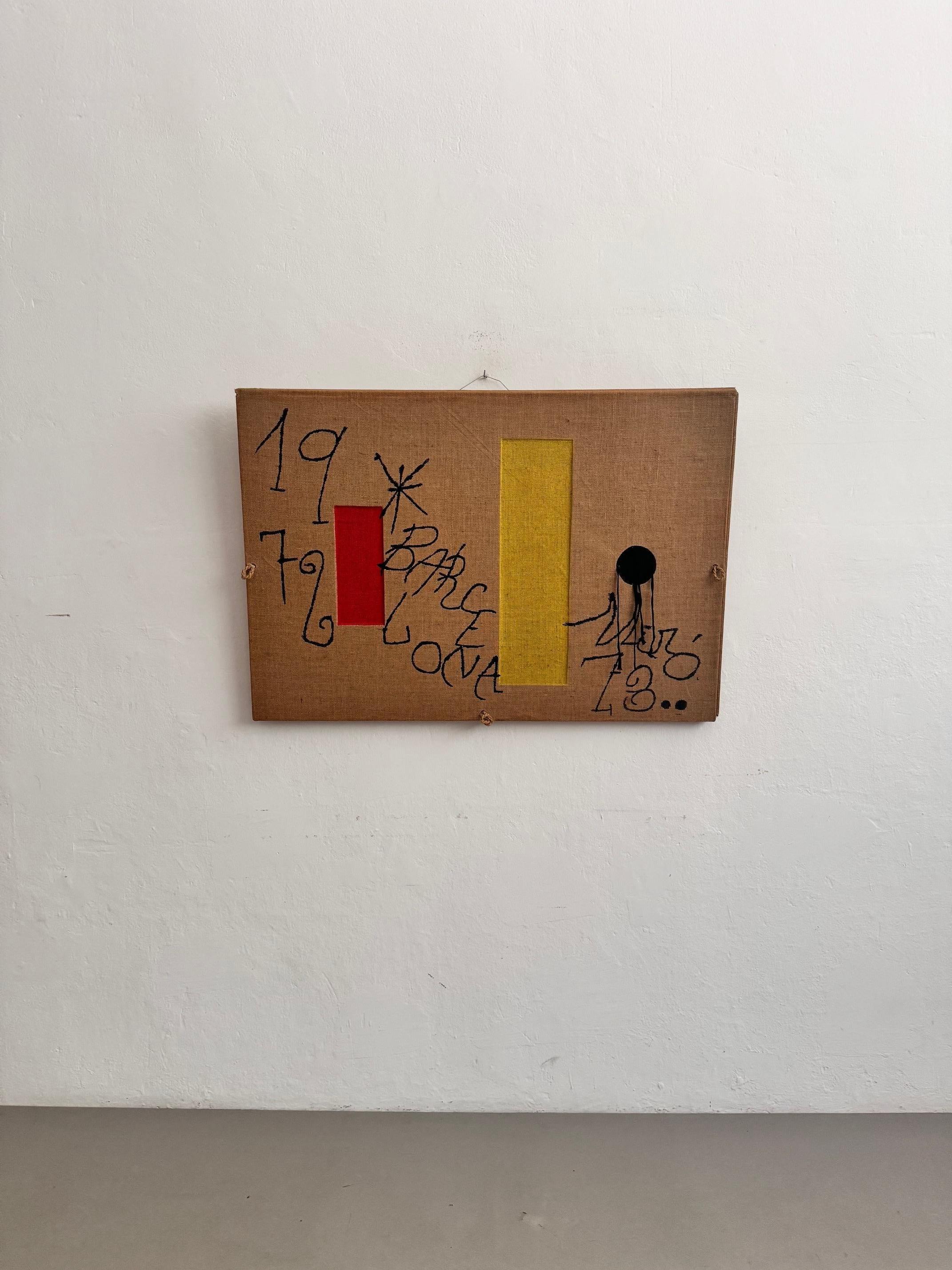 Joan Miró  Barcelona 1973 Limitierte Auflage Lithographie auf Leinen Seltenes Kunstwerk im Angebot 4