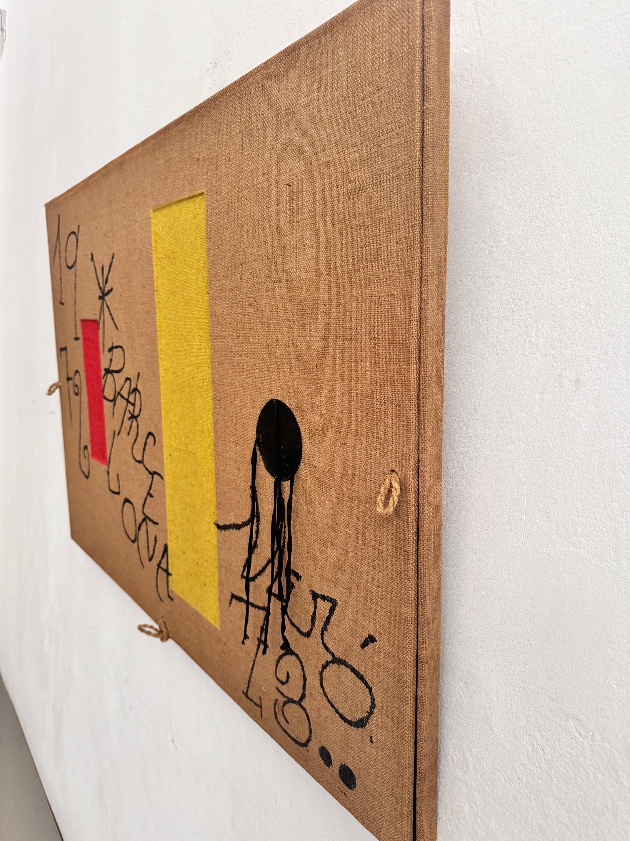 Joan Miró  Barcelona 1973 Limitierte Auflage Lithographie auf Leinen Seltenes Kunstwerk im Angebot 9