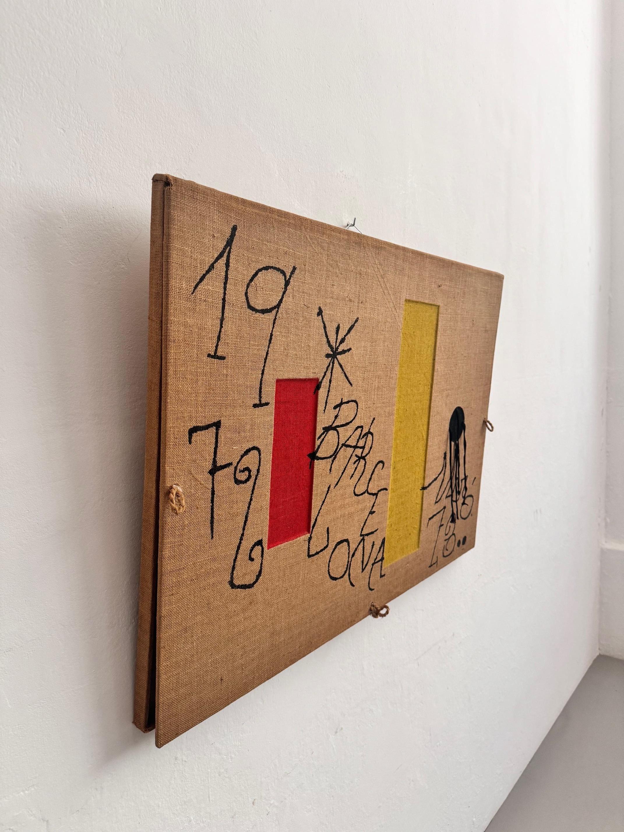 Joan Miró  Barcelona 1973 Limitierte Auflage Lithographie auf Leinen Seltenes Kunstwerk im Angebot 10