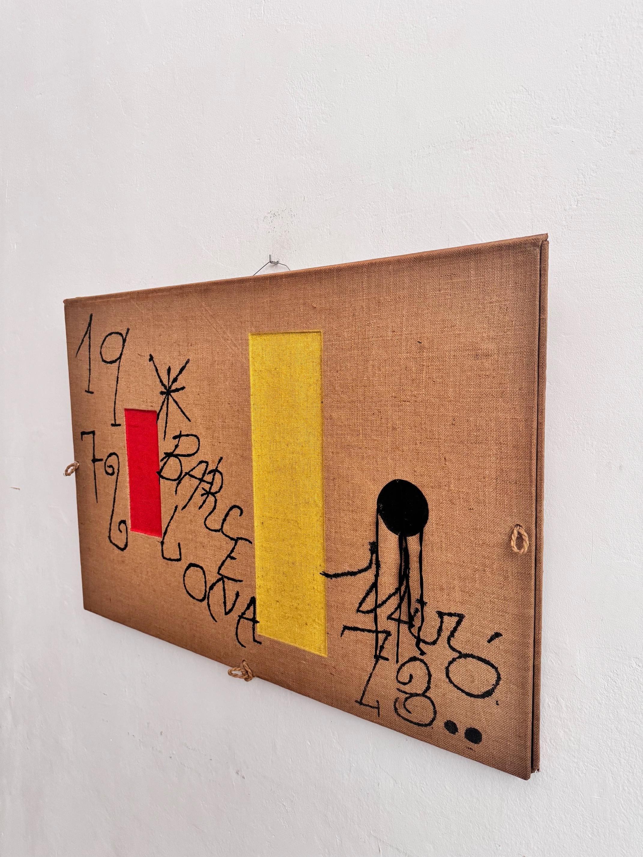 Joan Miró  Barcelona 1973 Limitierte Auflage Lithographie auf Leinen Seltenes Kunstwerk im Angebot 11
