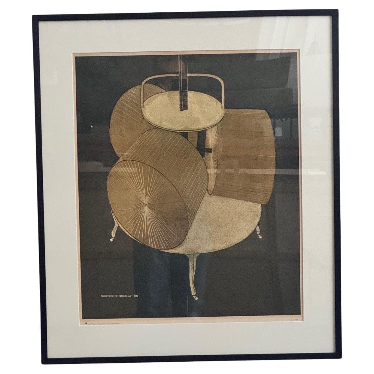 Marcel Duchamp Lithograph "Broyeuse de Chocolat No. 2", circa 1970