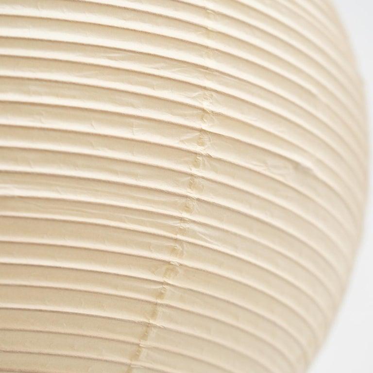 Pendant lamp model 30A designed by Isamu Noguchi.

Manufactured by Ozeki & Company Ltd. (Japan.)

Bamboo ribbing structure covered by washi paper manufactured according to the traditional procedures.

In original condition, with minor wear