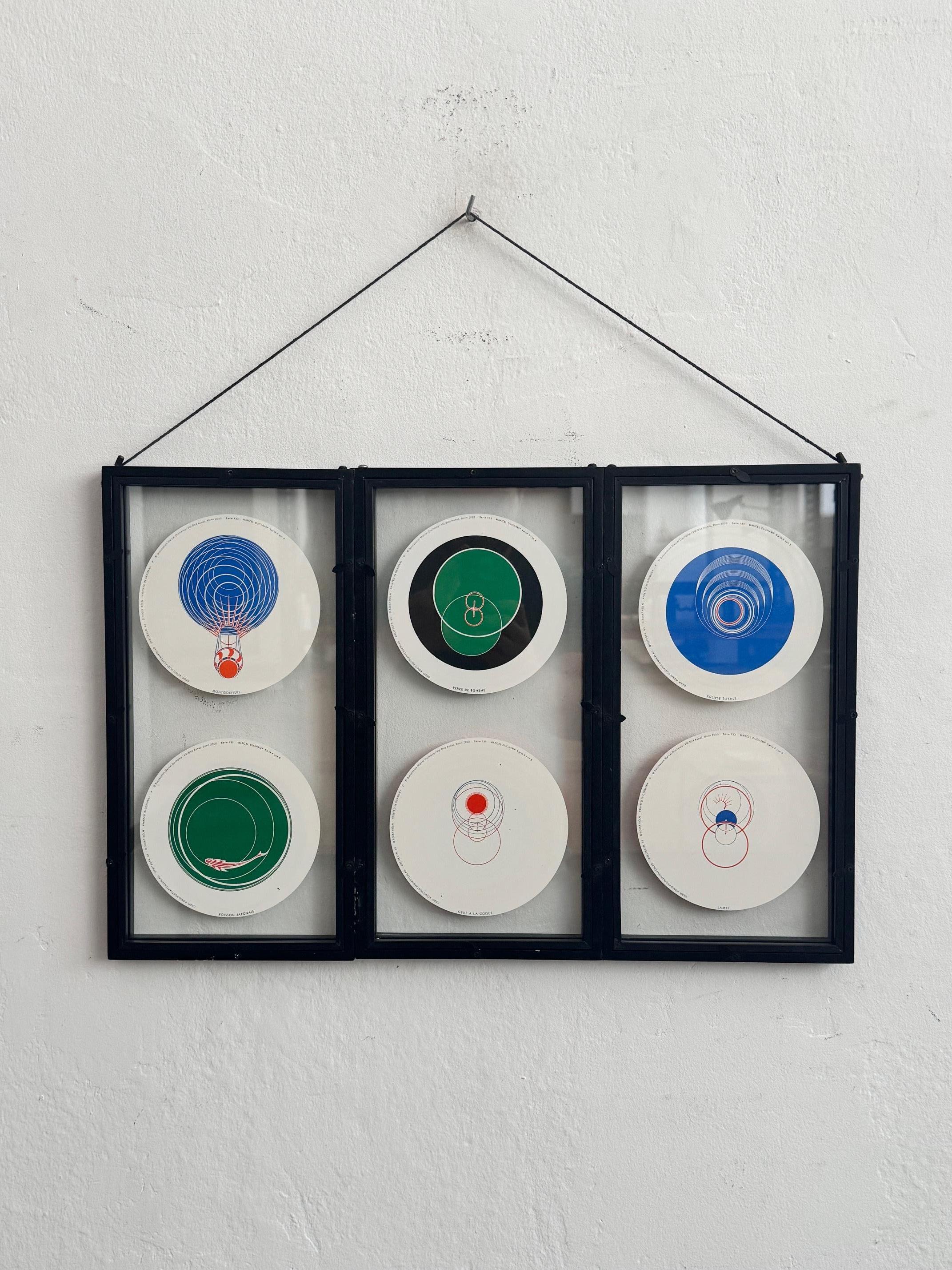 Ensemble de six rotoreliefs encadrés de Marcel Duchamp, 2000 en vente 2