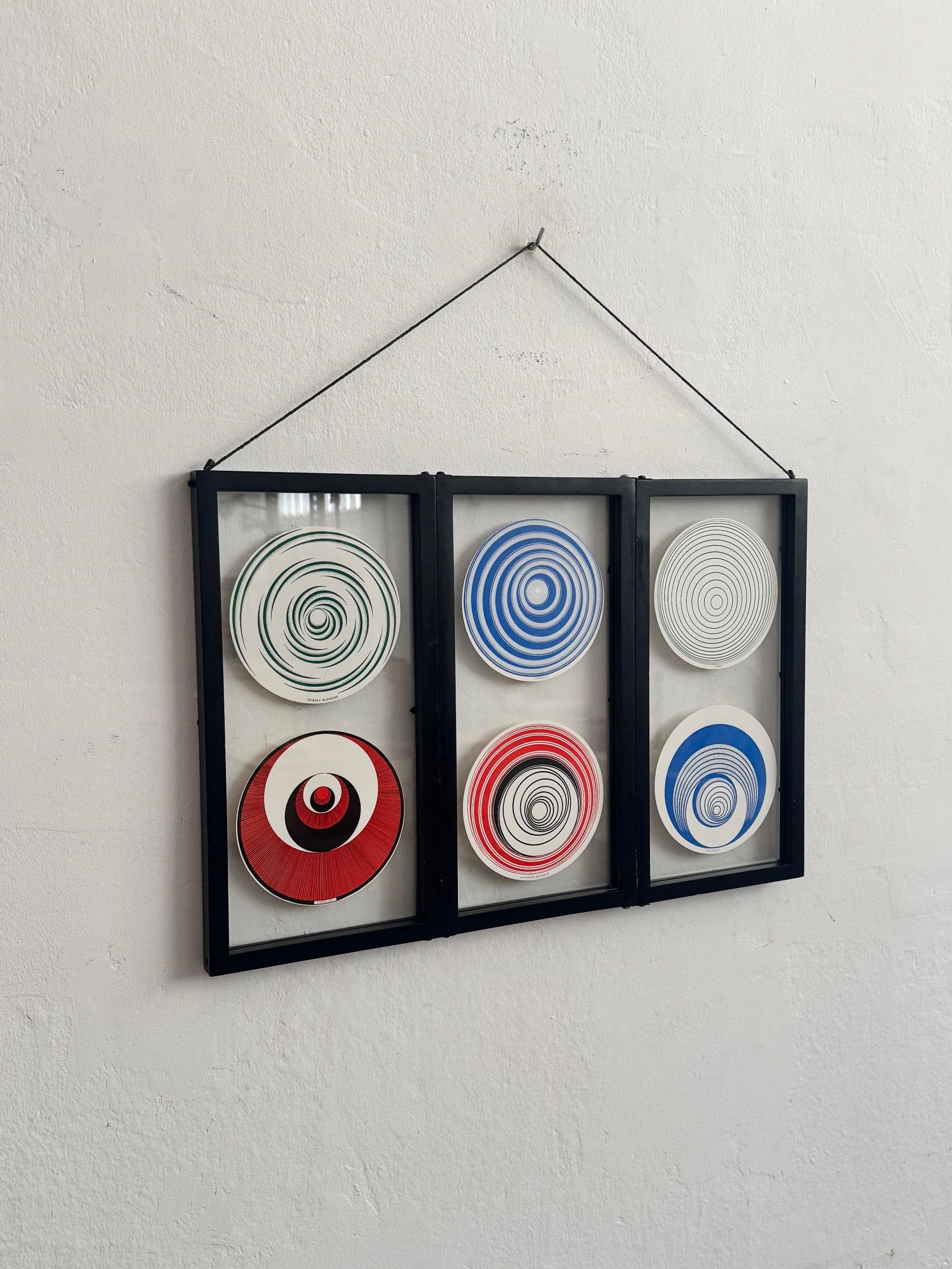 Ensemble de six rotoreliefs encadrés de Marcel Duchamp, 2000 en vente 3