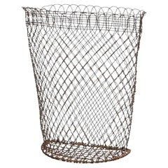 Vintage Wire Umbrella Holder / Paper Bin, circa 1960