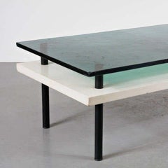 Elmar Berkovich Coffee Table in Glass and Wood by Metz & Co., Circa 1930