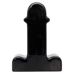 Vase à fleurs « Shiva » en céramique noire, création rare d'Ettore Sottsass, édition limitée à 100 exemplaires