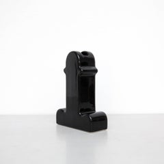 Vase à fleurs « Shiva » en céramique noire, création rare d'Ettore Sottsass, édition limitée à 100 exemplaires