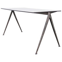 Wim Rietveld Pyramid Table, Metal & Wood, Mid-Century Modern, 1960