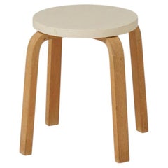 Mid-Century Modern Lacquered Wood Stool by Alvar Aalto, circa 1940