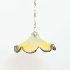 Mid-Century Modern Glass Pendant Lamp, circa 1960