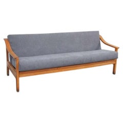 Mid-Century Modern Wood Scandinavian Sofa, circa 1950