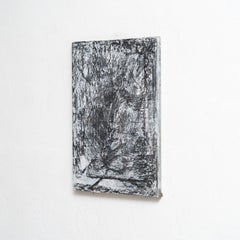 Enrico Della Torre Zeitgenössische Kunst Schwarzes Gemälde auf Leinwand