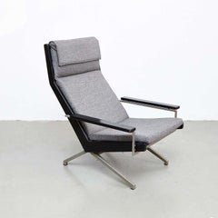Hand Signed Rob Parry Easy Chair with Steel Base, Gelderland, 1960