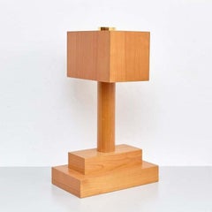 Ettore Sottsass Rare Limited Edition Wooden Vase F for Plastic Flowers