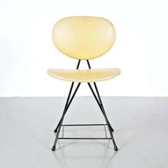 Rob Parry Mid-Century Modern Chair with Black Metal Frame, Circa 1950