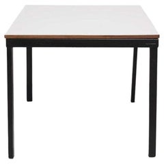 Table de bridge en métal, Wood Wood et Formica de Charlotte Perriand pour Cansado, vers 1950