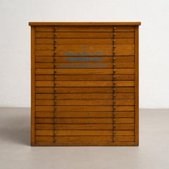 Vintage Pastel Paint Display Cabinet by Sennelier Paris, circa 1990