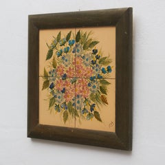 Ceramic Hand Painted Artwork by Diaz COSTA, circa 1960