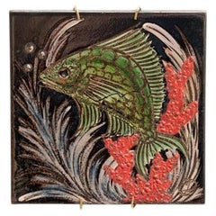 Diaz Costa Keramik-Kunstwerk, handbemalt, um 1960