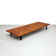 Charlotte Perriand Cansado Bench, Wood & Metal, Mid-Century Modern