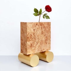 Ettore Sottsass Wood Vase, Limited Edition, 1995, Italy