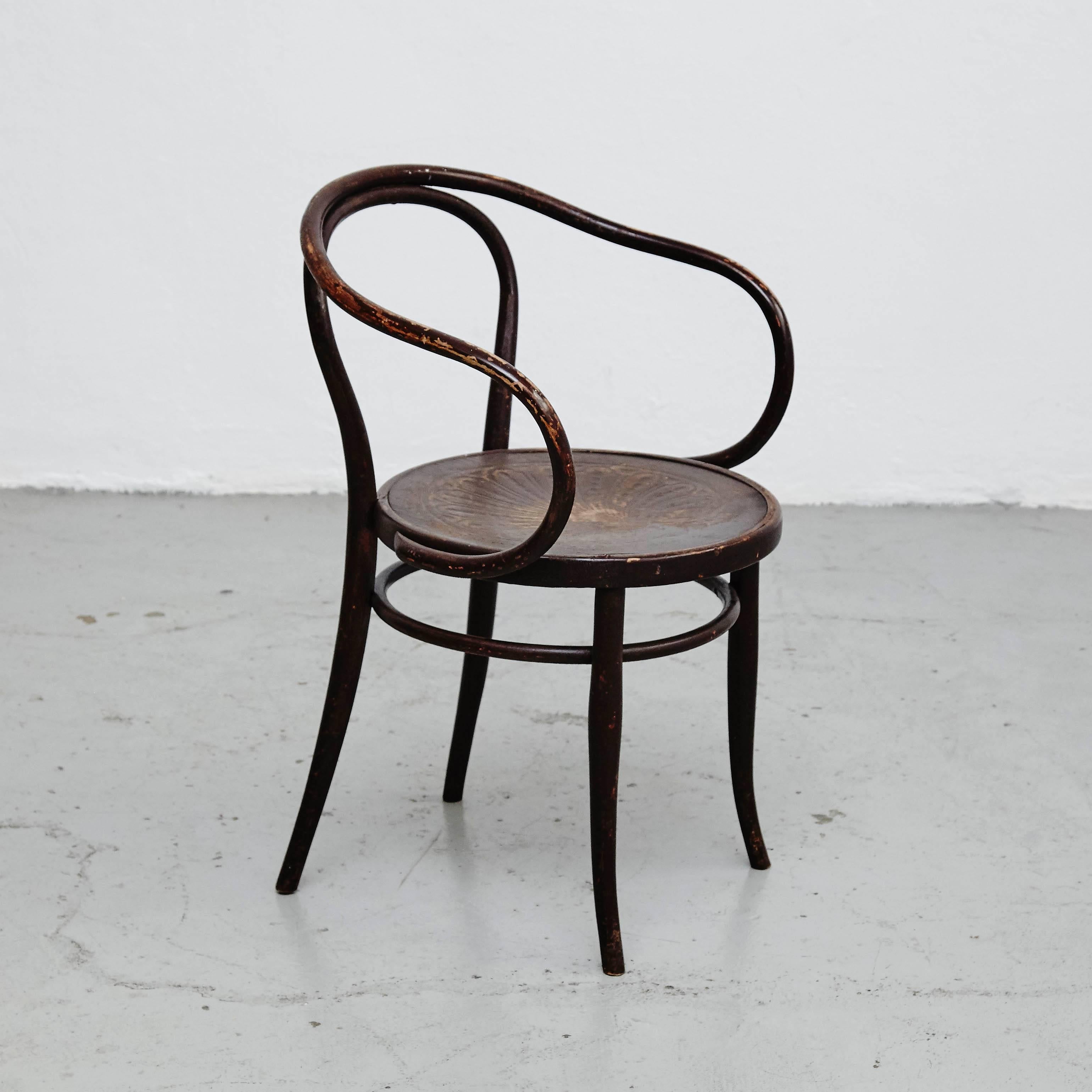 Set of Nine Thonet Armchairs by Auguste Thonet for Thonet In Good Condition In Barcelona, Barcelona
