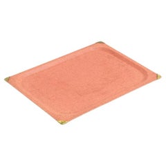 Seltenes rotes Tablett von Mathieu Matégot, Mid-Century Modern, Frankreich, 1950