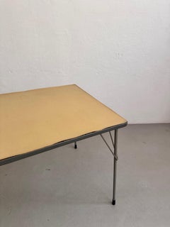 Table moderne « Mid-Century » de Wim Rietveld, structure en métal, vers 1960
