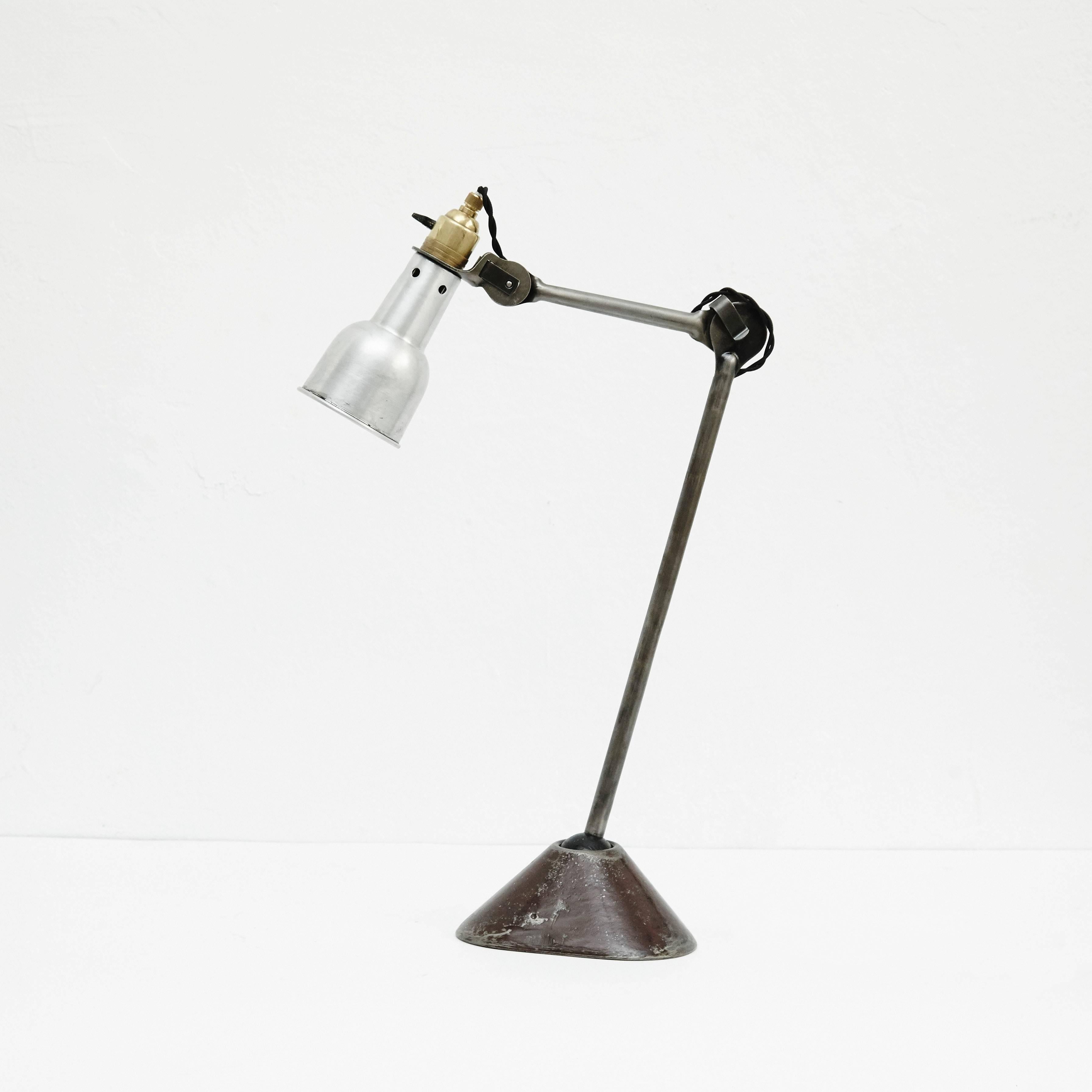 Mid-Century Modern Lampe Gras Oculist Table Lamp, circa 1930