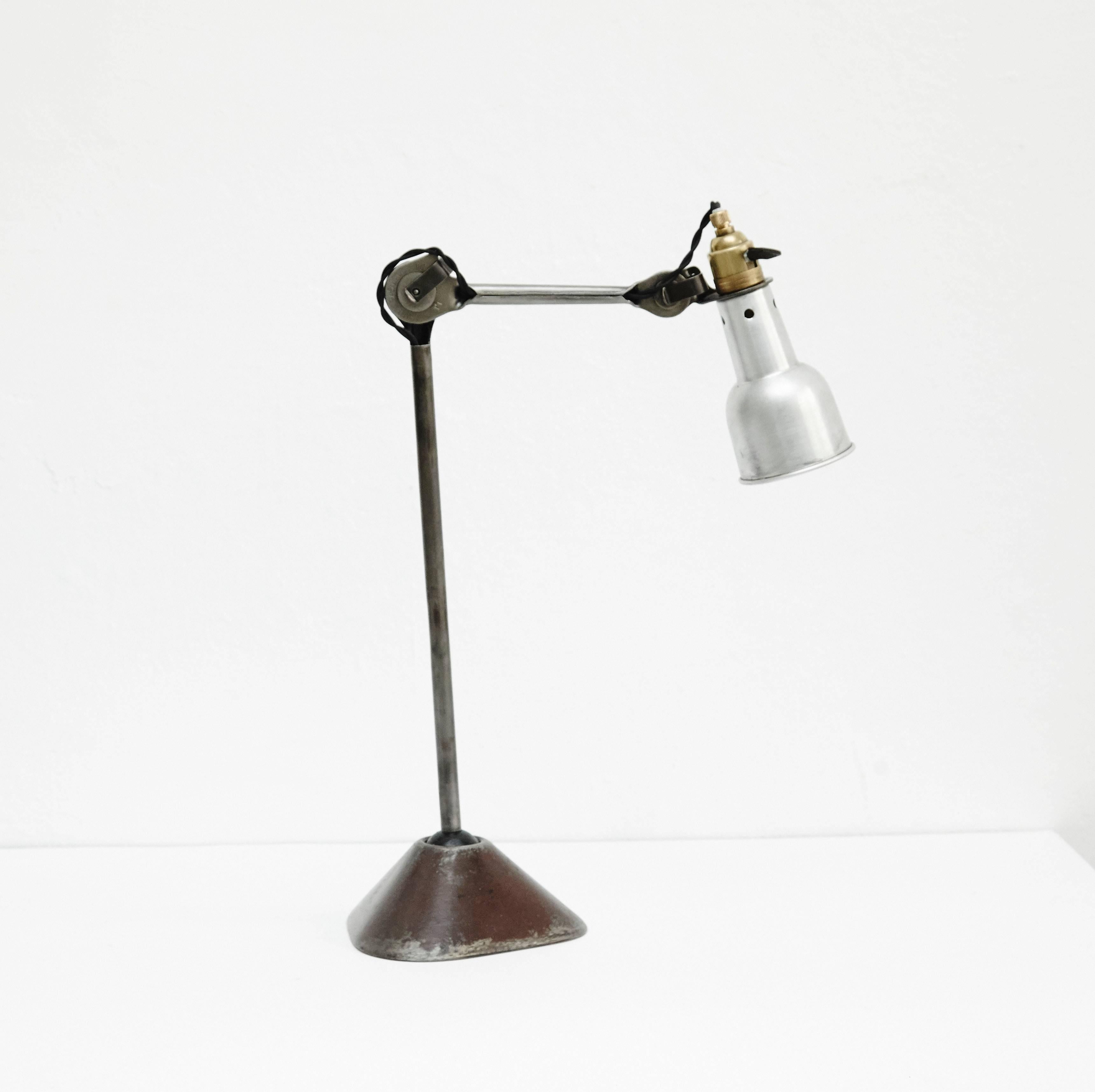 French Lampe Gras Oculist Table Lamp, circa 1930