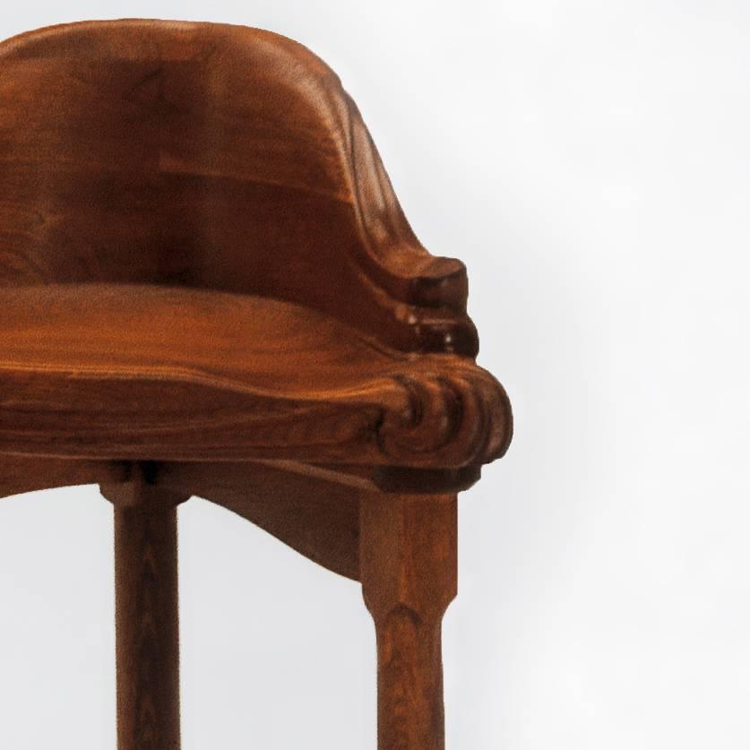 Stool designed by Antoni Gaudi manufactured by BD Design.

Solid varnished oak.

Measures: 41 x 58 x 65 H cm

Antoni Gaudí (1852/1926) is, without doubt, the most internationally well-known Spanish architect. But is not only his buildings and