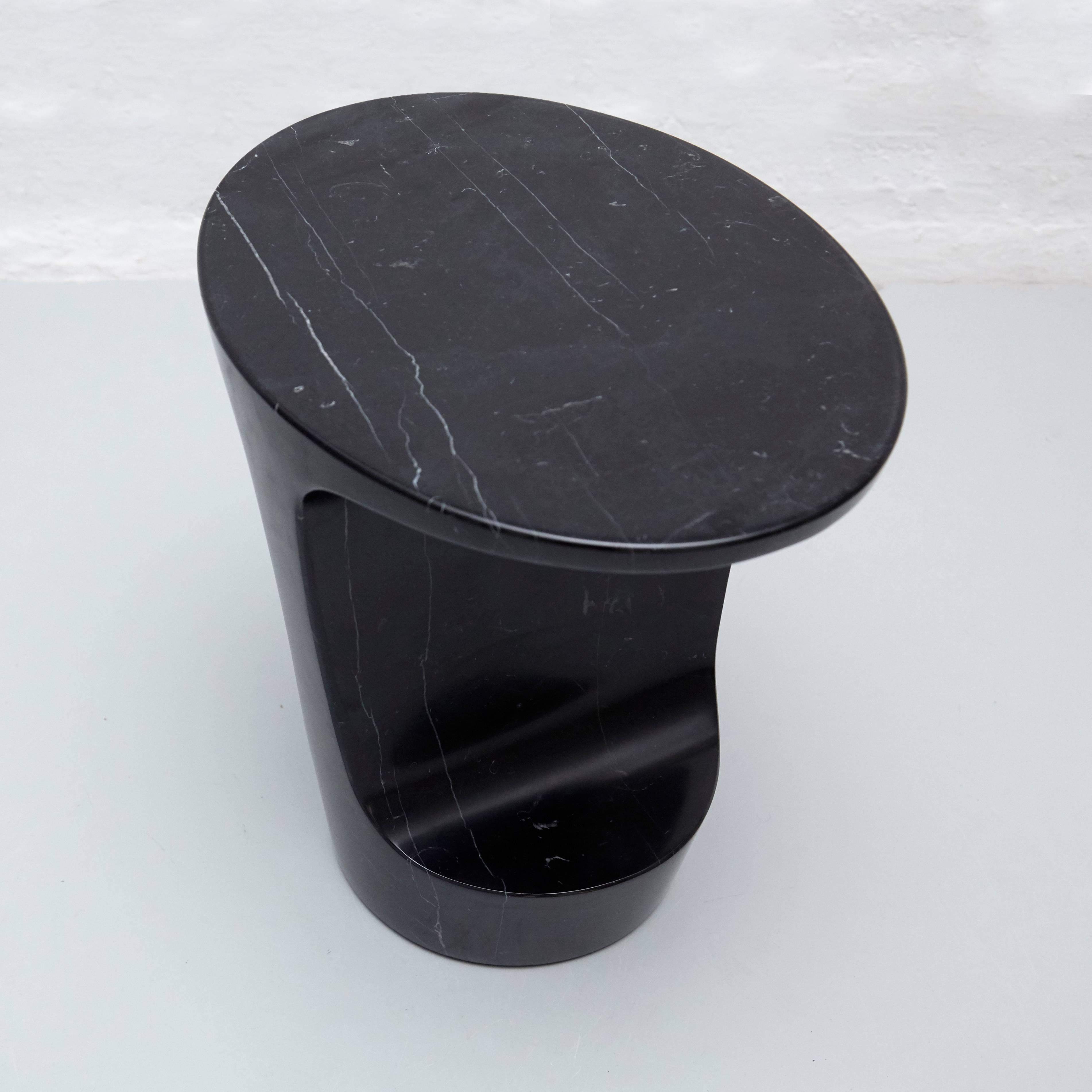 Spanish Adolfo Abejon 'Atlas' Marble Side Table