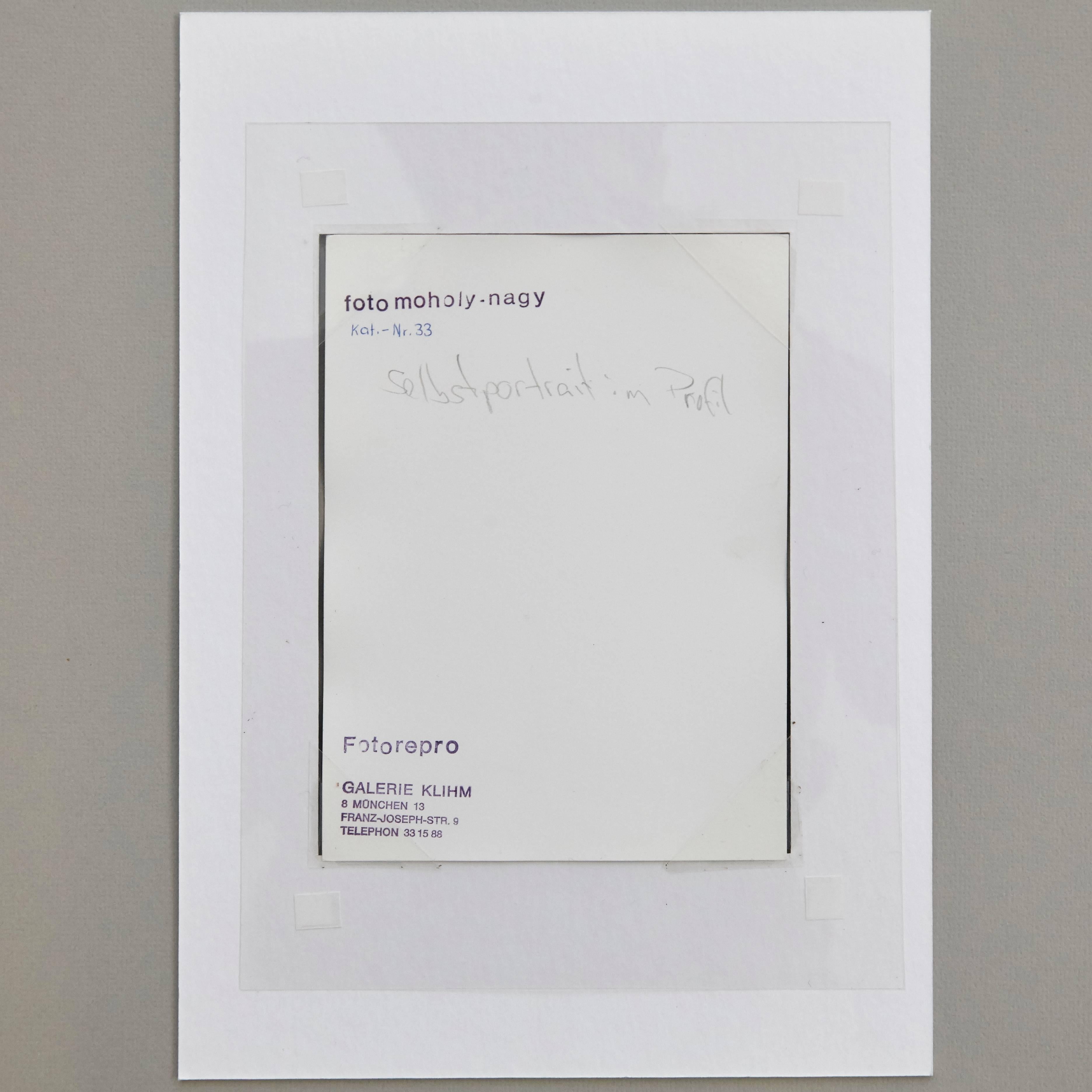 Mid-Century Modern Moholy-Nagy Self Portrait Photography
