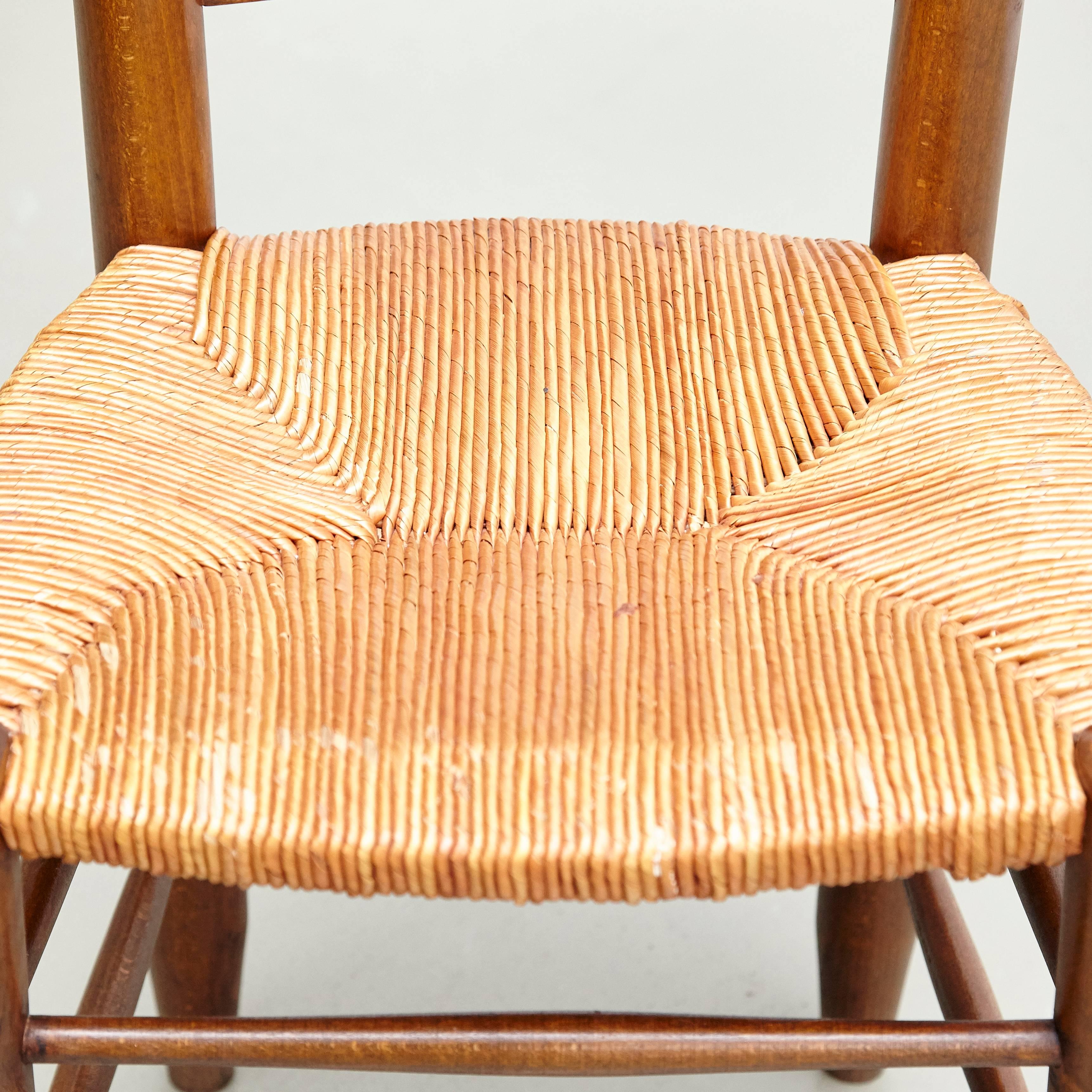 Mid-Century Modern Set of Four Charlotte Perriand No. 19 Chairs, circa 1950