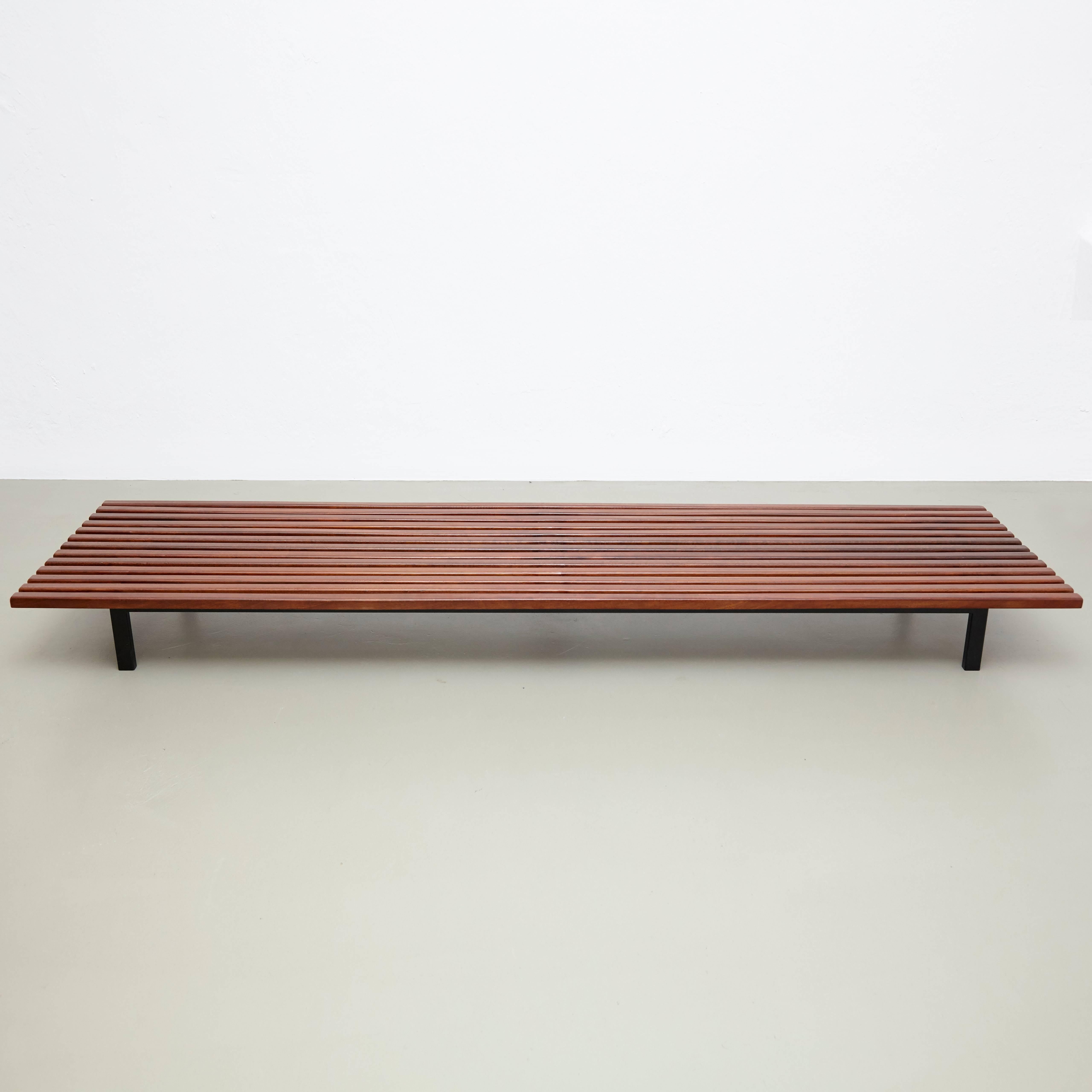 French Charlotte Perriand Bench Cansado, circa 1958